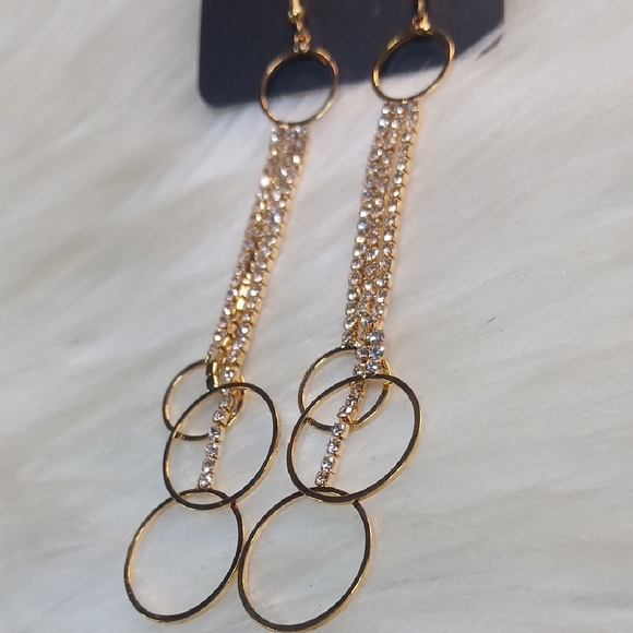 Paparazzi Gold With Bling Bling Dangle Earrings - Picture 2 of 9